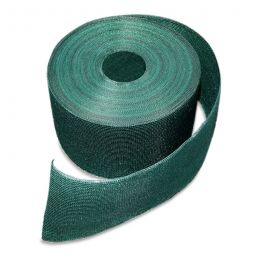 Sichtschutzstreifen Doppelstabzaun Textil Grün Zaunfolie 230 g/qm Gewicht, Rollenlänge: 70m, Höhe: 19cm