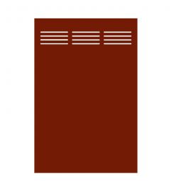 TraumGarten Sichtschutzelement SYSTEM BOARD Slot-Design Rot widerstandsfähiger Aluminium-Verbundwerkstoff, verschiedene Größen