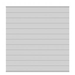 TraumGarten Sichtschutzzaun SYSTEM ALU Zaunfeld-Set Silber Feldmaß: max. 178x181 cm (BxH)
