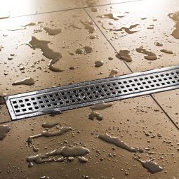 Schlüter-KERDI-LINE-B EB Duschrinnen Abdeckung V4A Edelstahl gebürstet verschiedene Größen