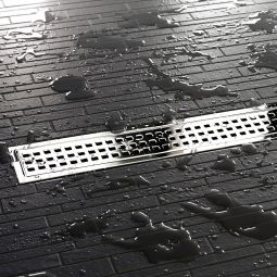 Schlüter-KERDI-LINE-B EP Duschrinnen Abdeckung V4A Edelstahl hochglanzpoliert verschiedene Größen