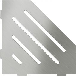 Schlüter-SHELF-E-S2 EB WAVE Edelstahl V2A gebürstet fünfeckige Ablage, 195x195 mm