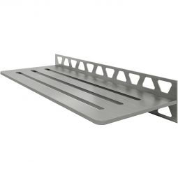 Schlüter-SHELF-W-S1 EB WAVE Edelstahl gebürstet rechteckige Ablage, 300x115 mmm