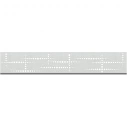 TraumGarten Sichtschutzzaun SYSTEM Dekorprofil PULS Silber inkl. Adapter Anthrazit Höhe: 15 cm oder 30 cm
