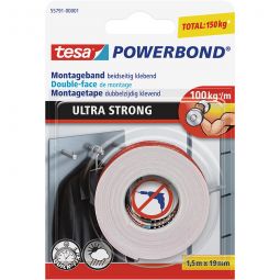 tesa Powerbond Montageband Ultra Strong schnelle Befestigung von Objekten im Innen- und im Außenbereich