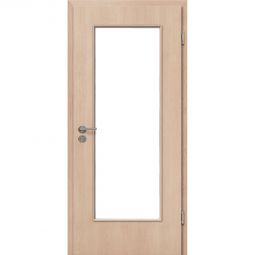Kilsgaard Zimmertür mit Lichtausschnitt/Glas Nova Ahorn Lamikor Typ 43/LA Rundkante Robuste CPL Oberfläche, naturähnliche Optik, besonders pflegeleicht, äußerst kratz- und stoßfest