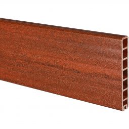 NATURinFORM WPC-Sichtschutzzaun DER EFFEKTIVE/DER FLEXIBLE Abschlussprofil mahagoni ohne Feder, mit dauerhaft eleganter Holzoptik, 175x15x2,4 cm