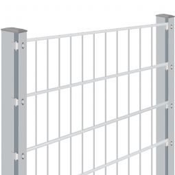 Doppelstabmattenzaun Rundum-sorglos-Paket Zink Individualisieren Sie Ihren Zaun mit unserem Konfigurator - inkl. aller Pfosten & Befestigungsmaterialien
