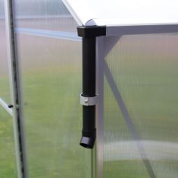 Vitavia Regenfallrohr-Set aus PVC Schwarz, Kunststoff PVC