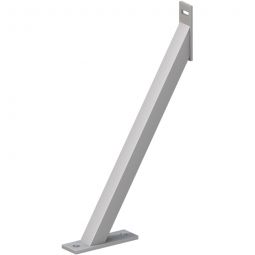 TraumGarten Sichtschutzzaun Windanker Plus Silber zur Sicherung gegen Wind und Windböen, Metall, 47x30x5 cm