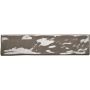 Wandfliesen Loft Grau glasiert glänzend mit Rund- und Wellenkante 7,5x30 cm Stärke 9 mm