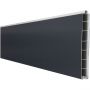 GroJa BasicLine schmal PVC-Steckzaun Sichtschutzzaun Anthrazitgrau Einzelprofil Sichtschutz Steckzaun Lamellenzaun