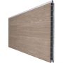 GroJa BasicLine Premium Steckzaun Sichtschutzzaun Sheffield Oak Einzelprofil Sichtschutz Steckzaun Lamellenzaun