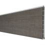 GroJa BasicLine schmal PVC-Steckzaun Sichtschutzzaun Grey Ash Cut Einzelprofil Sichtschutz Steckzaun Lamellenzaun