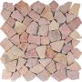 Natursteinmosaik Polymosaik Poly Rosso Verona 30,5x30,5 cm Mosaikfliesen