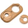 HARO Doppelheizkörperrosette Innendurchmesser 19 mm Eiche