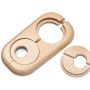 HARO Doppelheizkörperrosette Innendurchmesser 19 mm Ahorn