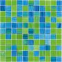Glasmosaik Stichgrün 30x30 cm Mosaikfliesen 4 mm