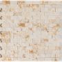 Natursteinmosaik Brick Marmor Sunny Beige spaltrau 32x32 cm Mosaikfliesen