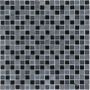 Kombimosaik Glas Naturstein Marmor Black Glasmix Schwarz 30x30 cm Mosaikfliesen 8 mm