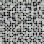 Glasmosaik Mini Black Grey White 29,6x29,6 cm Mosaikfliesen 4 mm