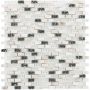 Kombimosaik Glas Naturstein 5th Avenue White Mix Seashell 28,5x28,5 cm Mosaikfliesen 8 mm