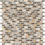 Kombimosaik Glas Naturstein 5th Avenue Dark Brown Mix Seashell 28,5x28,5 cm Mosaikfliesen 8 mm