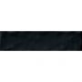 Wellker Wandfliese Loft Schwarz glasiert glänzend Rundkante 6x25 cm Stärke 10 mm