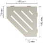 Schlüter-SHELF-E-S2 TSC WAVE  Alu strukturbeschichtet creme