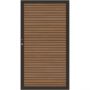 TraumGarten Sichtschutzzaun SYSTEM NEO PLATINUM Tor teak-braun