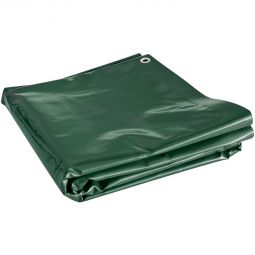 Windhager PVC Holz Schutz-Plane PREMIUM Abdeckung Abdeckplane grün rundumlaufende Ösen, wasserdicht, Grammatur: 510 g/m2