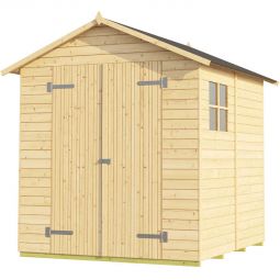 weka Gerätehaus 346 Naturbelassen Geräteschuppen Abmessung (BxT) 180x186cm, Fichtenholz, Wandstärke 14 mm