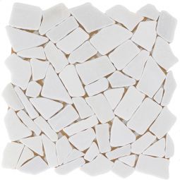 Wellker Natursteinmosaik Recife Bianco Carrara 30,5x30,5 cm Mosaikfliesen vielseitig einsetzbar