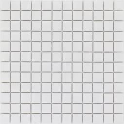 Wellker Keramikmosaik Weiß Uni Glänzend 33x33 cm Mosaikfliesen 4 mm vielseitig einsetzbar
