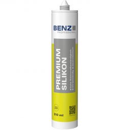 BENZ PROFESSIONAL Silikon 300 ml, transparent, Dichtungsmittel für Fassaden, Innen-und Außenbereich