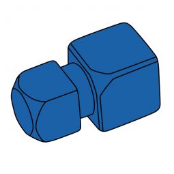 BLANKE Fliesenschiene CUBELINE Eckstück Aluminium-Optik Silber matt 9mm Außen-und Innenecke in einem, passend für CUBELINE Fliesenprofil