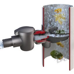 GRAF Speedy Regensammler Fallrohrfilter länge Anschlussschlauch 130 mm, einfacher Anschluss an das Fallrohr