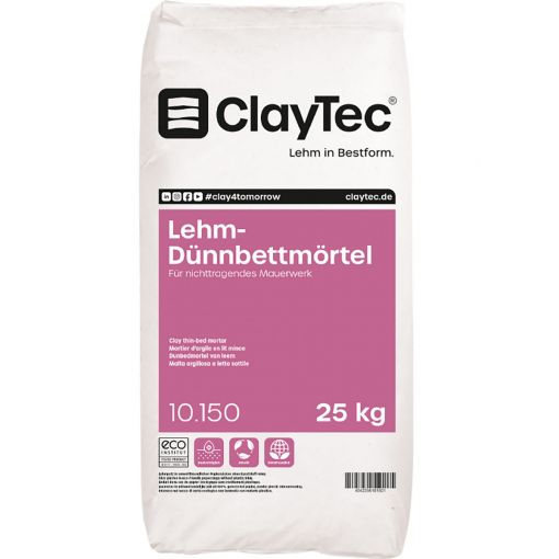 ClayTec Lehm-Dünnbettmörtel 2