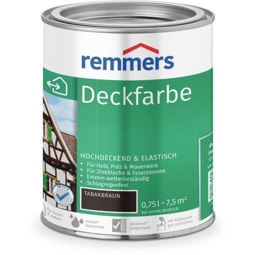 Remmers Deckfarbe tabakbraun 2