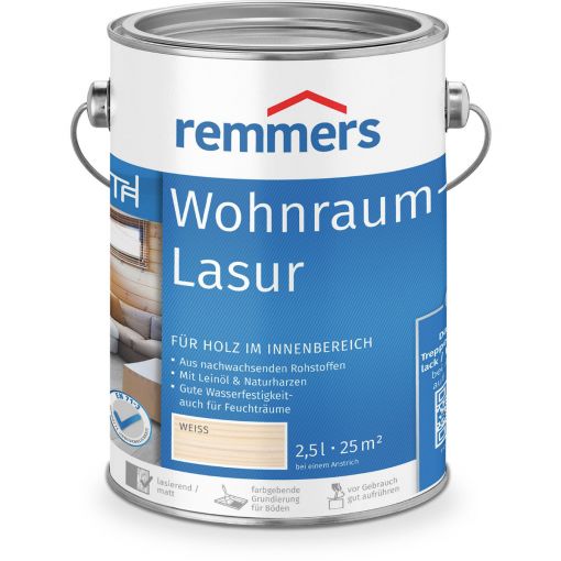 Remmers Wohnraum-Lasur weiß 2