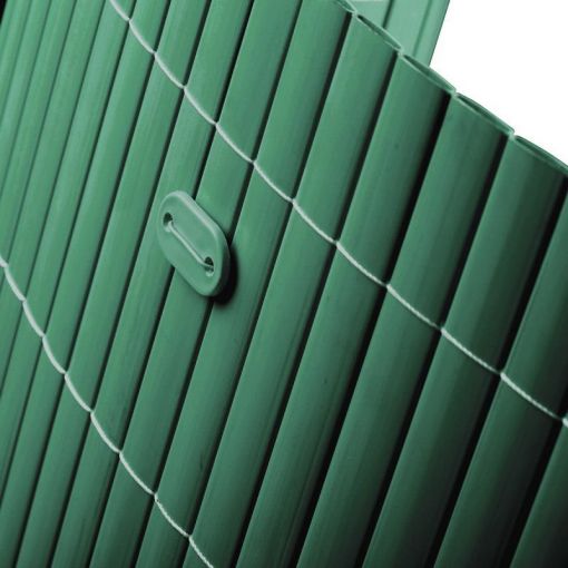 Sichtschutzmatte PVC Befestigungskit Grün 2