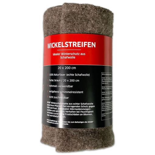 NOOR Wickelstreifen aus Schafwolle braun 2