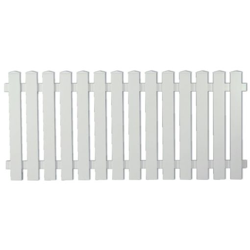 T&J Vorgartenzaun LIGHTLINE gerade weiß 2