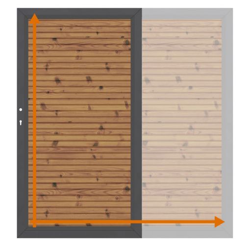 TraumGarten Einzeltor auf Maß Sichtschutzzaun 2