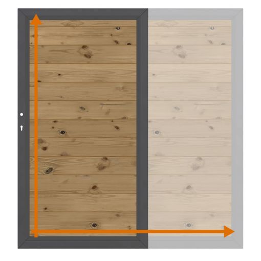 TraumGarten Einzeltor auf Maß Sichtschutzzaun 2