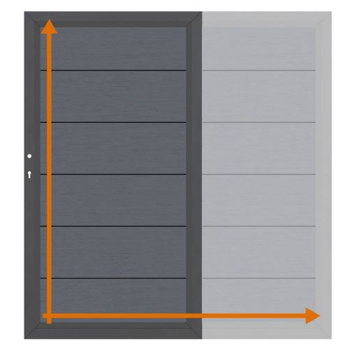 TraumGarten Einzeltor auf Maß Sichtschutzzaun 2