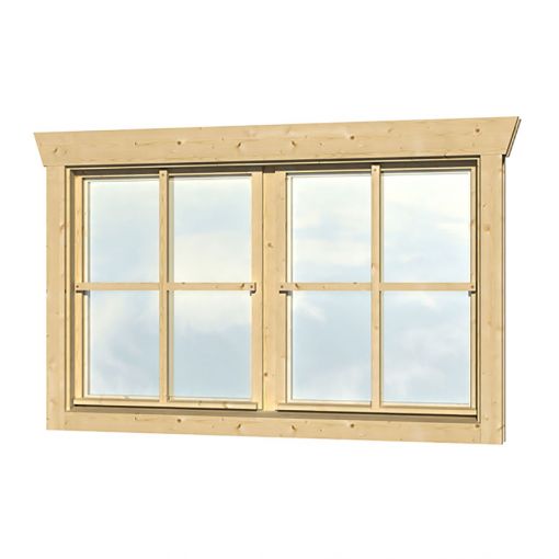Skan Holz Doppelfenster 2x57,5x70,5cm für 2