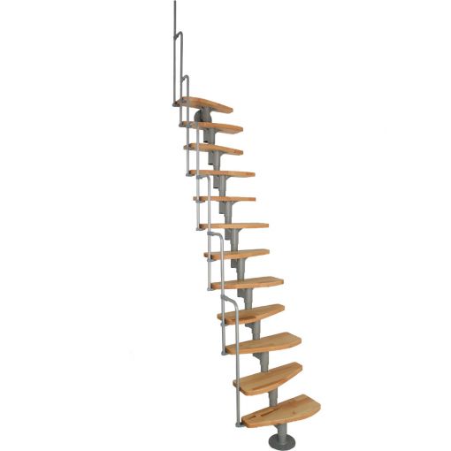 Minka Mittelholmtreppe Monaco grau Raumspartreppe 2