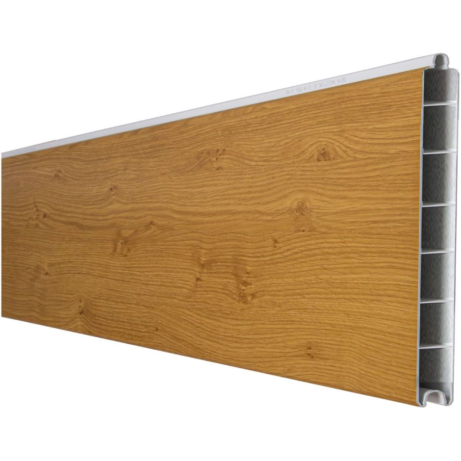 Groja GroJa BasicLine schmal PVC-Steckzaun Sichtschutzzaun Asteiche Natur ...