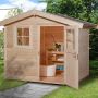 weka Gartenhaus 123 naturbelassen Gartenhütte